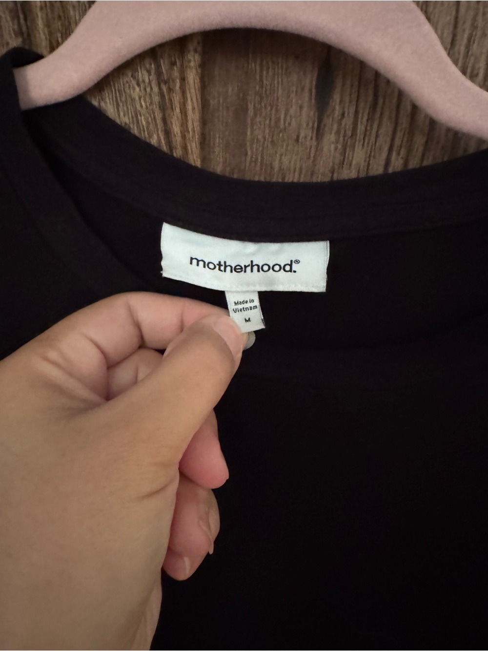 Motherhood Black Fitted Dress- Medium